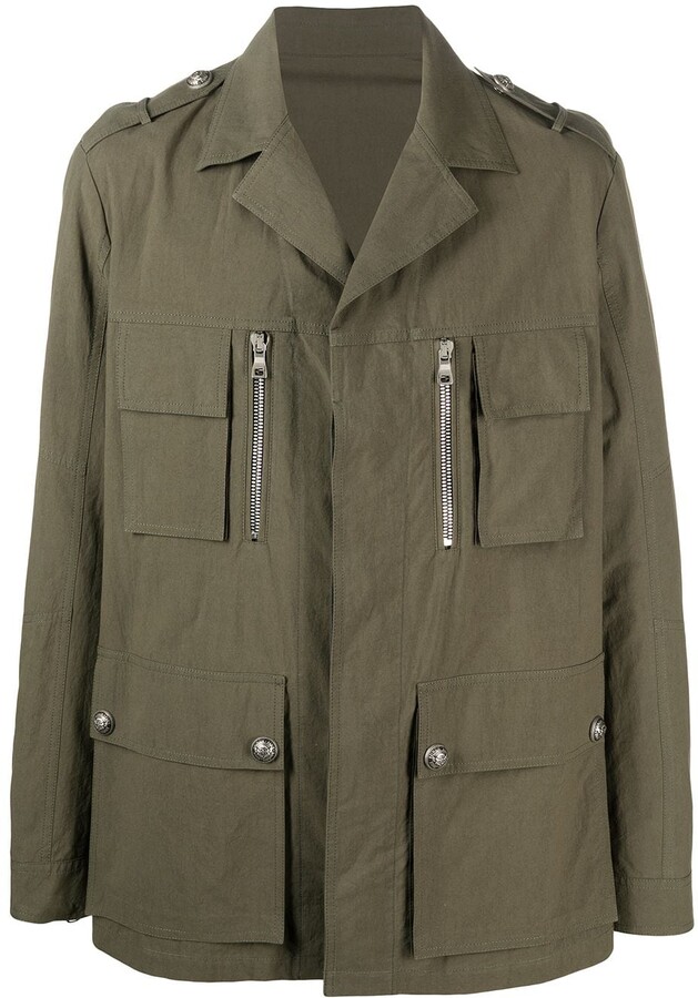 Balmain Mens Military Jackets | ShopStyle
