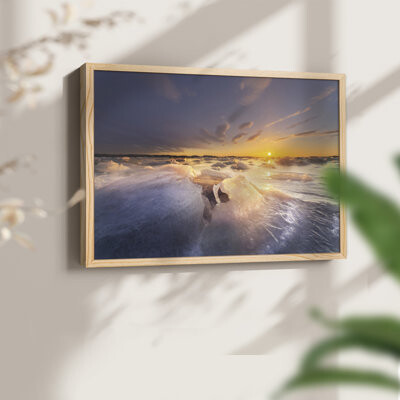Highland Dunes Breakthrough -Framed Print - Restickable