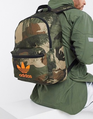 adidas backpack with camo forest print