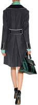 Thumbnail for your product : Moschino Wool Coat in Grey/White Gr. 38
