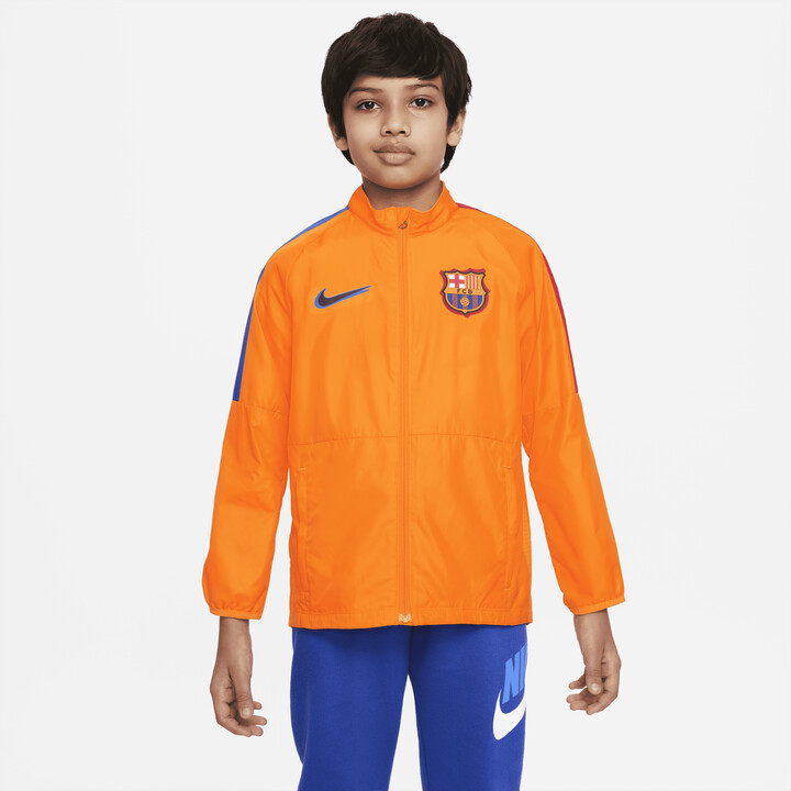 Nike FC Barcelona Repel Academy AWF Big Kids' Soccer Jacket in Orange -  ShopStyle Boys' Outerwear