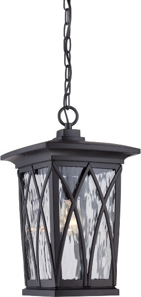 Quoizel Grover1-LightMysticBlackOutdoorHangingLantern