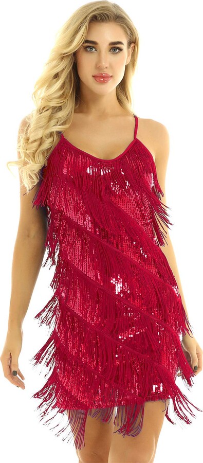 red fringe outfit