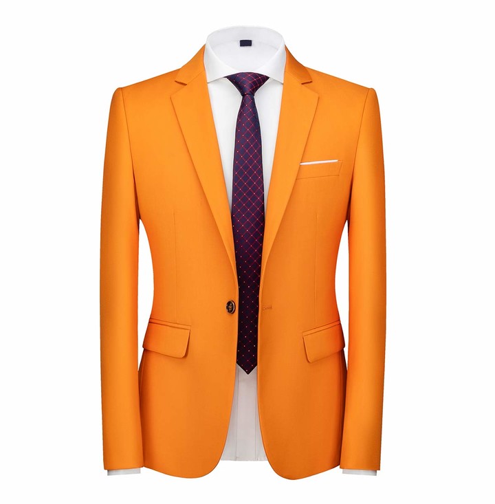 orange coat for men