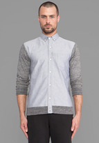 Thumbnail for your product : Public School Mixed Textures Button Down