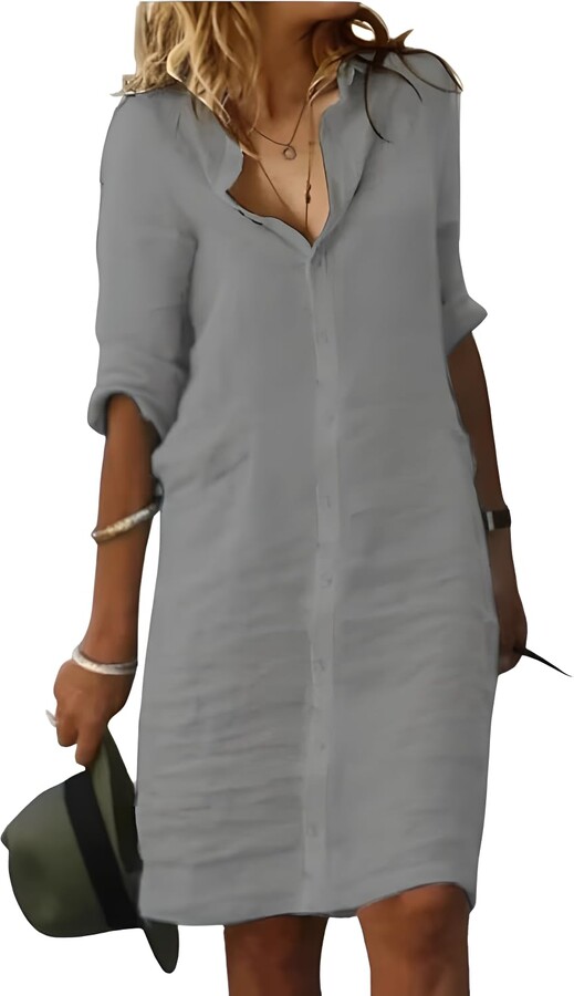 White Church Dresses For Women Buy ZANZEA Plus Size Women Dress