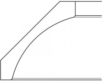 Forevermark AP-CM96K-4 Crown Molding with Large Cove Detail | TSG Pepper Shaker