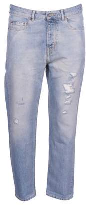 Golden Goose Deluxe Brand 31853 Straight Leg Distressed Jeans