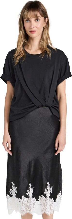 3.1 Phillip Lim T-Shirt Combo Dress with Lace