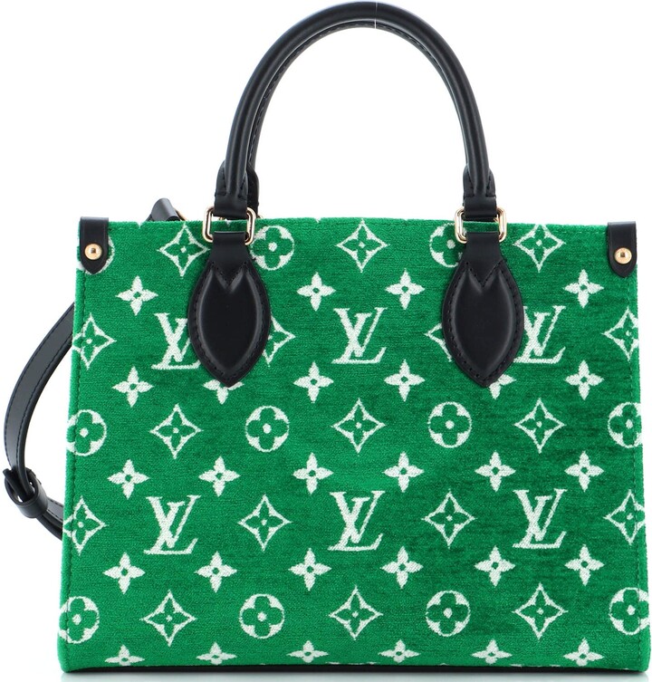 Louis Vuitton Micro Metis LV Match Monogram Jacquard Velvet Green 2218251