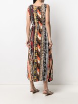 Thumbnail for your product : Pierre Louis Mascia Mix-Print Wrinkled-Effect Dress