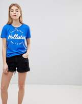 Thumbnail for your product : Hollister High Waist Girlfriend Denim Short With Raw Hem And Abrasions