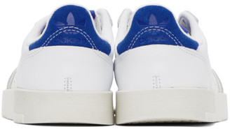 adidas White and Blue Supercourt Sneakers