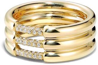 KatKim 18kt Yellow Gold Diamond Ring