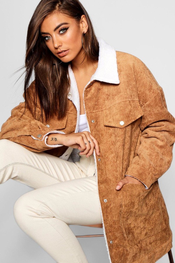 borg trucker jacket womens