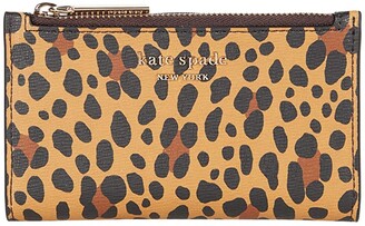 Kate Spade Spencer Leopard Small Slim Bifold - ShopStyle Wallets & Card  Holders