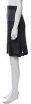 Thumbnail for your product : Jean Paul Gaultier Striped Knee-Length Skirt Green Striped Knee-Length Skirt