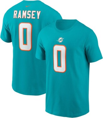 Jalen Ramsey Miami Dolphins Men's Name & Number Logo Long Sleeve T