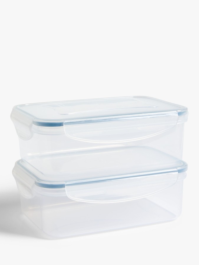 John Lewis ANYDAY Rectangular Plastic Storage Containers ShopStyle