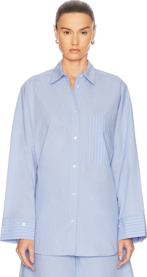 By Malene Birger Derris Top in Baby Blue