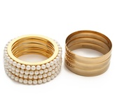 Thumbnail for your product : Fallon Jewelry Channel Bangle Set