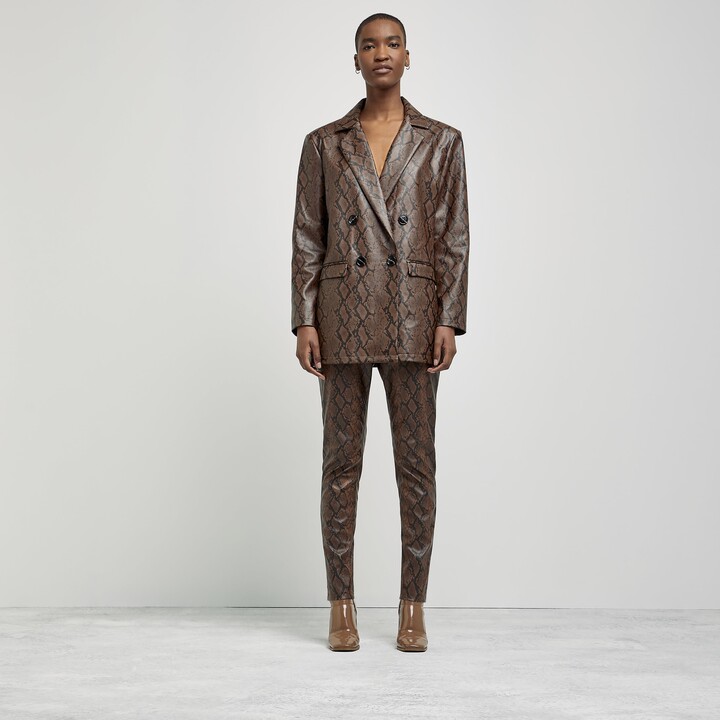 grey snake print jacket