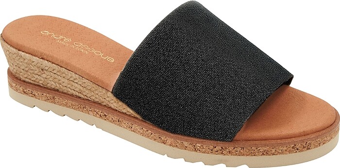 (取寄) アンドレアスース レディース  Andre Assous women Kiky Natural/Platino Andre Assous Kiky Women's Sandals Natural/Platino : 10 M, Textile