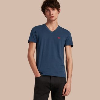 Burberry Cotton V-neck T-shirt