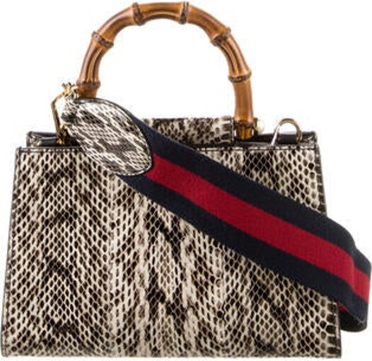 Gucci Mini Python Nymphaea Handle Bag - ShopStyle