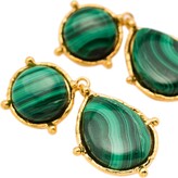 Thumbnail for your product : Sylvia Toledano 2 Pierres Dots malachite clip-on earrings