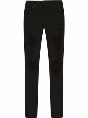 Dolce & Gabbana Mid-Rise Straight Leg Jeans