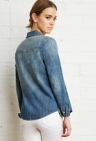 Thumbnail for your product : Forever 21 FOREVER 21+ Western Chambray Shirt