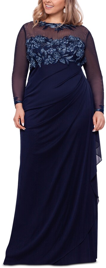 Plus Size Navy Blue Dresses | Shop the world's largest collection of  fashion | ShopStyle