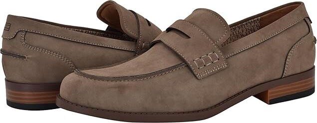 Tommy Hilfiger Yoron Men's Lace Up Wing Tip Shoes Taupe : 8.5 M, Leather