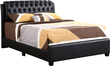 Red Barrel Studio Contemporary Black King-Sized Bed For Relaxation
