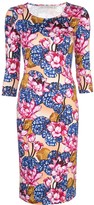 Thumbnail for your product : Mary Katrantzou Floral Print Square Neck Dress