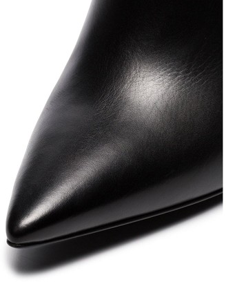 Poiret Black 100 Slingback Cut Out Heel Pumps