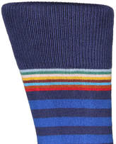Thumbnail for your product : Paul Smith Multi Top Two Stripe Sock - Blue