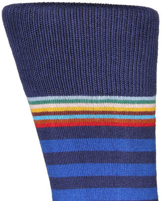 Paul Smith Multi Top Two Stripe Sock - Blue