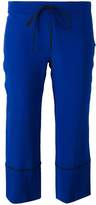 Thumbnail for your product : L'Autre Chose piped trim cropped trousers