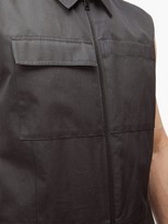 Thumbnail for your product : Bottega Veneta Sleeveless Cotton Grain De Poudre Jumpsuit - Black