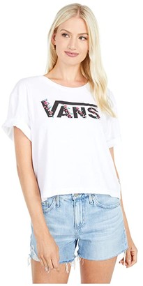 Vans Bundlez Bell Crop Short Sleeve Tee (White) Women's T Shirt - ShopStyle