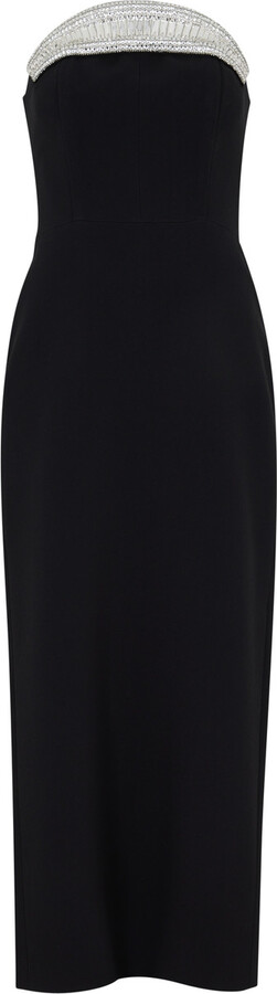 David Koma Crystal-embellished Midi Dress