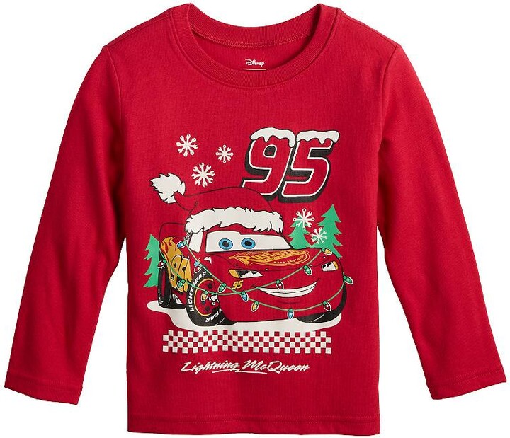 Disney/Jumping Beans Toddler & Boys 4-12 Jumping Beans® Disney / Pixar's Cars Lightning McQueen Adaptive Physical Long Sleeve Graphic Tee