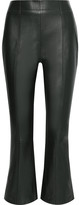 Thumbnail for your product : Iris & Ink Axel Leather Kick-flare Pants