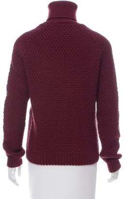 Balenciaga Aran Knit Turtleneck Sweater