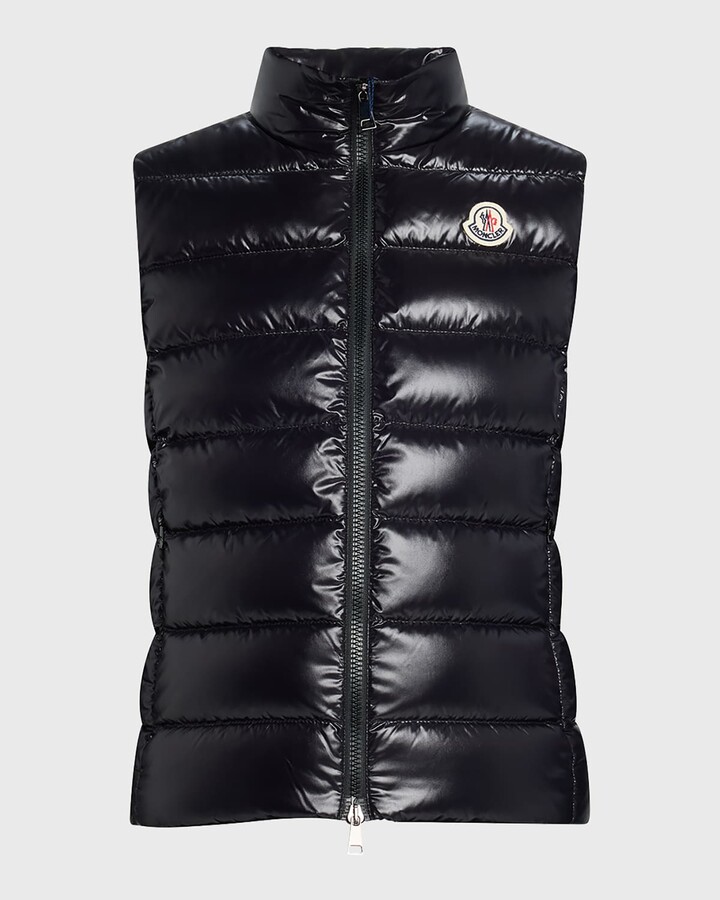 Ghany Shiny Quilted Puffer Vest