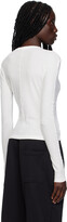 Thumbnail for your product : Y-3 White Fitted Long Sleeve T-Shirt