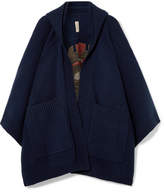 Thumbnail for your product : Burberry Intarsia Wool-blend Poncho