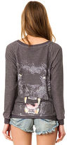 Thumbnail for your product : Local Celebrity The Panther Stones Crewneck Sweatshirt in Charcoal